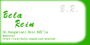 bela rein business card